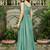 Sage Green Georgette Embellished Tiered Lehenga Choli Set