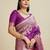 Purple Kanjivaram silk blend Two-Tone Zari Weaving Saree 