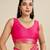 Rani Pink Kanjivaram silk blend Two-Tone Zari Weaving Saree 