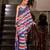 Blue muslin leheriya printed cotton saree