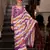 Violet muslin leheriya printed cotton saree