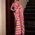 pink muslin leheriya printed cotton saree