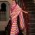 pink muslin leheriya printed cotton saree