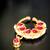 Royal half-hoop nath with ruby stones & pearl detailing