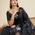 Black Paithani silk blend Zari Weaving Saree 