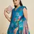 Blue Paithani silk blend Zari Weaving Saree 