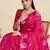 Rani Pink Paithani silk blend Zari Weaving Saree 