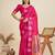 Rani Pink Paithani silk blend Zari Weaving Saree 