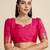 Rani Pink Paithani silk blend Zari Weaving Saree 