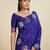 Violet Paithani silk blend Zari Weaving Saree 
