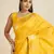 Yellow Paithani silk blend Zari Weaving Saree 