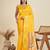 Yellow Paithani silk blend Zari Weaving Saree 
