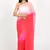 ready to wear pink georgette shading print saree