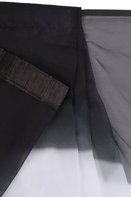 ready to wear light black georgette shading print saree 5
