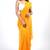 Yellow Kota chex fabric leheriya print saree