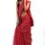 Red Kota chex fabric leheriya print saree