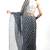 Grey Kota chex fabric leheriya print saree