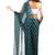 green Kota chex fabric leheriya print saree