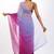 wine Organza dual color shading print saree