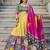 Alluring Mustard Yellow Tussar Silk Kalamkari Print Lehenga Choli