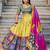 Alluring Mustard Yellow Tussar Silk Kalamkari Print Lehenga Choli