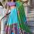 Amazing Sea Green Kalamkari Printed Tussar Silk Lehenga Choli