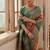 Brown Banarasi silk blend Contrast Zari Weaving Saree 
