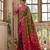 Dark Olive Banarasi silk blend Contrast Zari Weaving Saree 