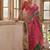 Green Banarasi silk blend Contrast Zari Weaving Saree 