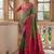 Green Banarasi silk blend Contrast Zari Weaving Saree 
