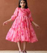 Women s Pink Rayon Embroidered Straight Kurta Set