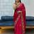Red Fancy Fabric Embroidered Saree With Blouse Set