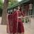 Maroon rangoli silk heavy sequins & thread embroidered fully stitched short kurti with sharara