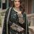 Green rangoli silk heavy sequins & thread embroidered short kurti with sharara