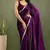 ready to wear lavender color chiffon fabric saree for graceful bollywood style saree