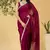 ready to wear maroon color chiffon fabric saree for graceful bollywood style saree