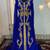 Royal blue designer moroccan wedding kaftan