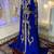 Royal blue designer moroccan wedding kaftan