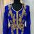 Royal blue designer moroccan wedding kaftan