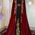 Maroon and black islamic wedding designer moroccan kaftan