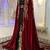 Maroon and black islamic wedding designer moroccan kaftan