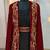 Maroon and black islamic wedding designer moroccan kaftan