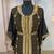 Black and gold islamic wedding designer moroccan kaftan