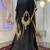Black designer embroidery islamic takchita kaftan
