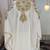 White designer islamic wedding long kaftan