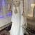 White designer islamic wedding long kaftan