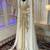 White and gold moroccan hand beaded designer kaftan