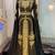 Black and gold wedding islamic moroccan kaftan