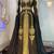Black and gold wedding islamic moroccan kaftan