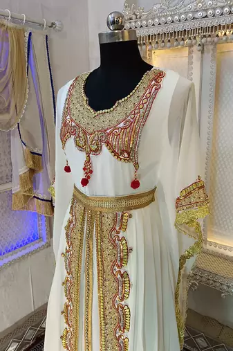 Off white designer takchita kaftan